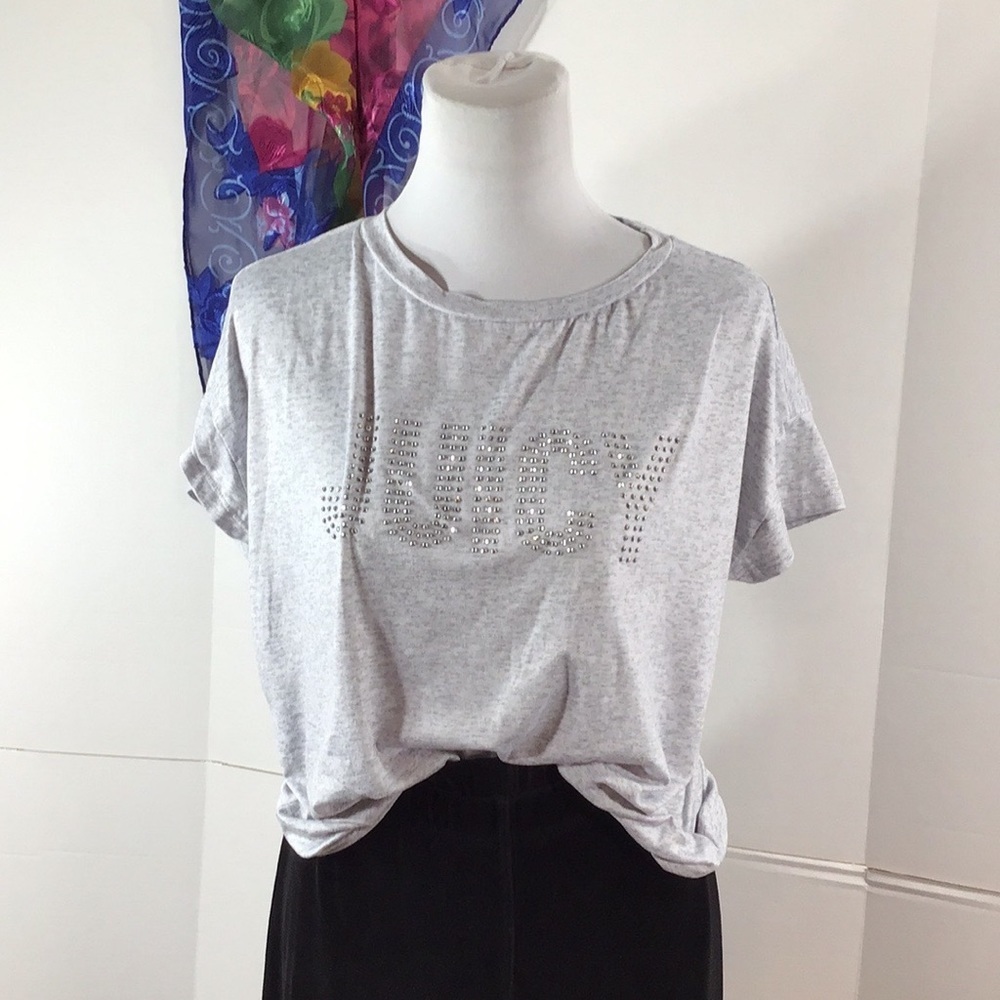 Juicy Couture gray short sleeve tee shirt M